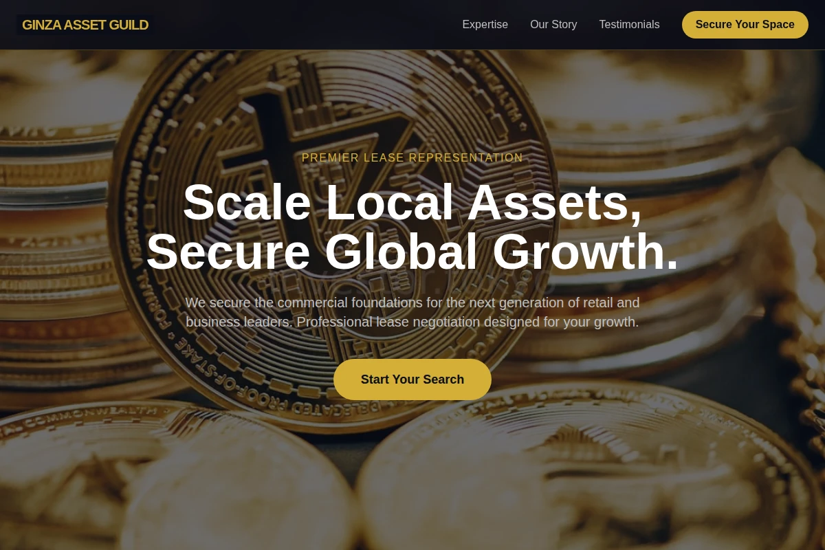 Premium Investment Advisor Website Design